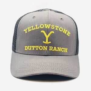 Yellowstone Dutton Ranch Trucker Hat, TV Show Merch, Kevin Costner, Snapback